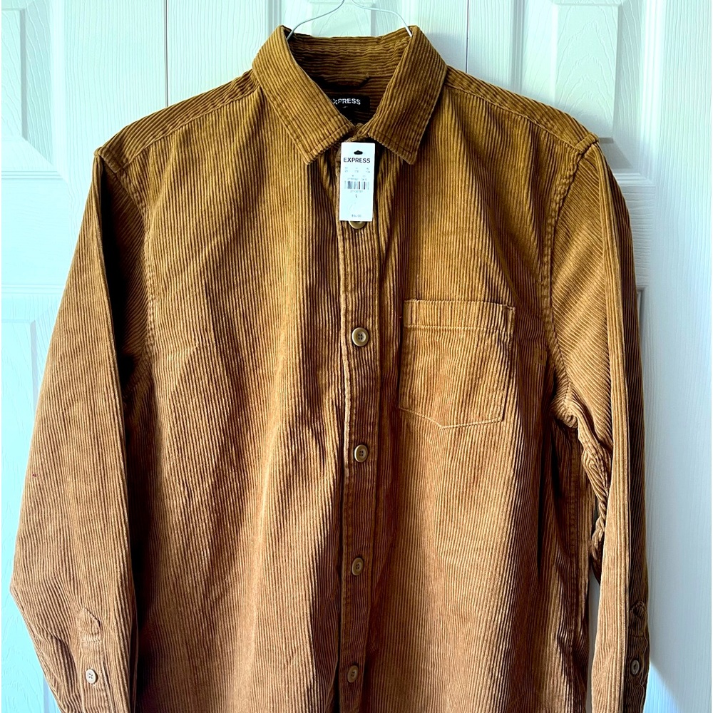 NWT Men’s Express Corduroy Botton-down Shirt or Shacket